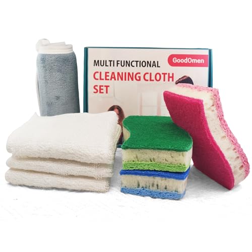 Image of 3-in-1 Premium Cleaning Kit, Wire Dishwashing Rags for Wet and Dry Non-Scratch Steel Wool Scrubber