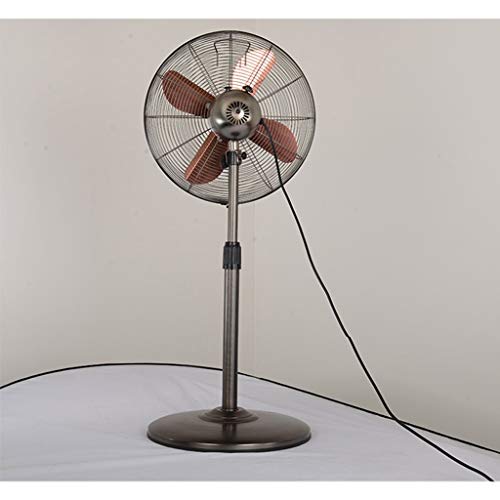 Ventilateur de plancher électrique en métal MU avec 4 lames et hauteur réglable