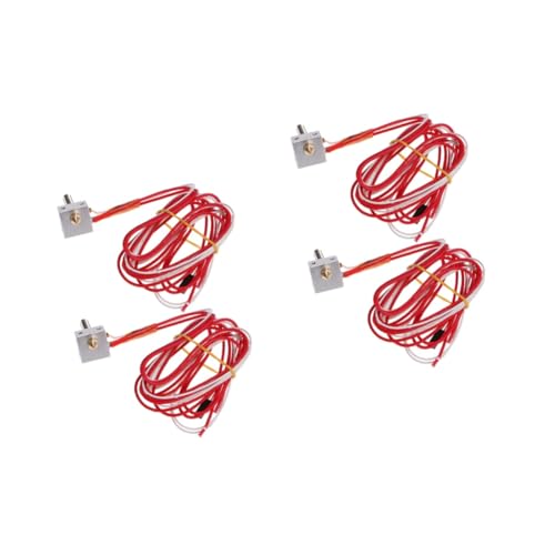 Gatuida 4pcs Assembled Extruder Hot End Kit Extruder Nozzle Diy Printer Easy Install