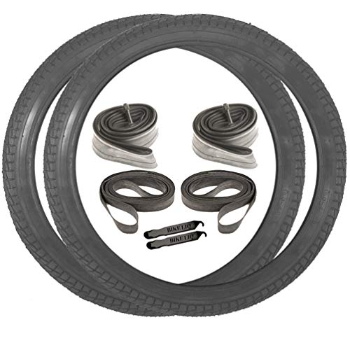 Sunlite Freestyle Kontact Park Street Road Bicycle Oem Bike Tire Tube Bundle 20 X 1.95 (Black) #TOP13