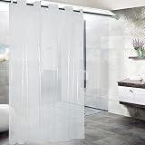 Goodears Clear Shower Curtain,Waterproof Shower Curtain Liner Plastic PEVA with No Hooks,72x74 Inch,