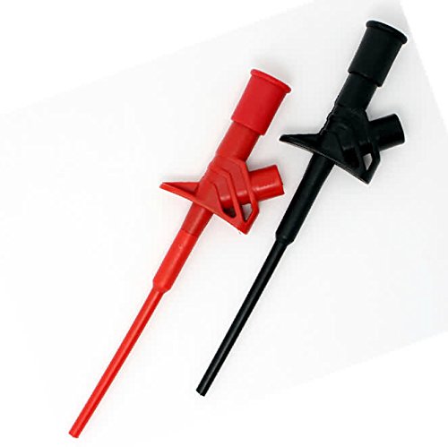 Firgelli Automations Fully Insulated Test Clip with Hook and 4mm Socket at Rear End