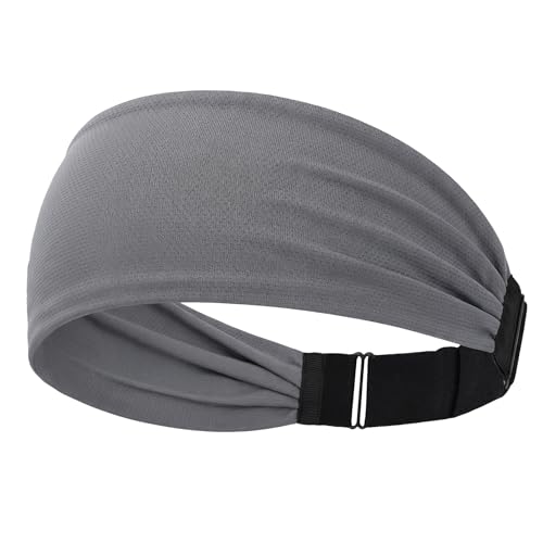 Sukeen Adjustable Sweatband for Women, Lightweight Cooling Headband, Gray by Sukeen - Used condition - Image 9