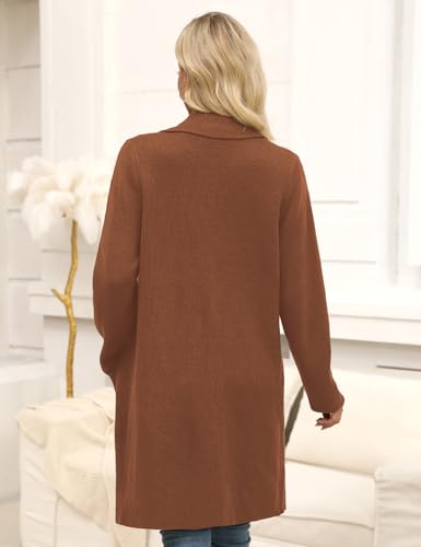 Image of CiCiBird Women Fall Long Cardigan Sweater Trendy Knit Jacket Coat Dressy Blazer Coatigan