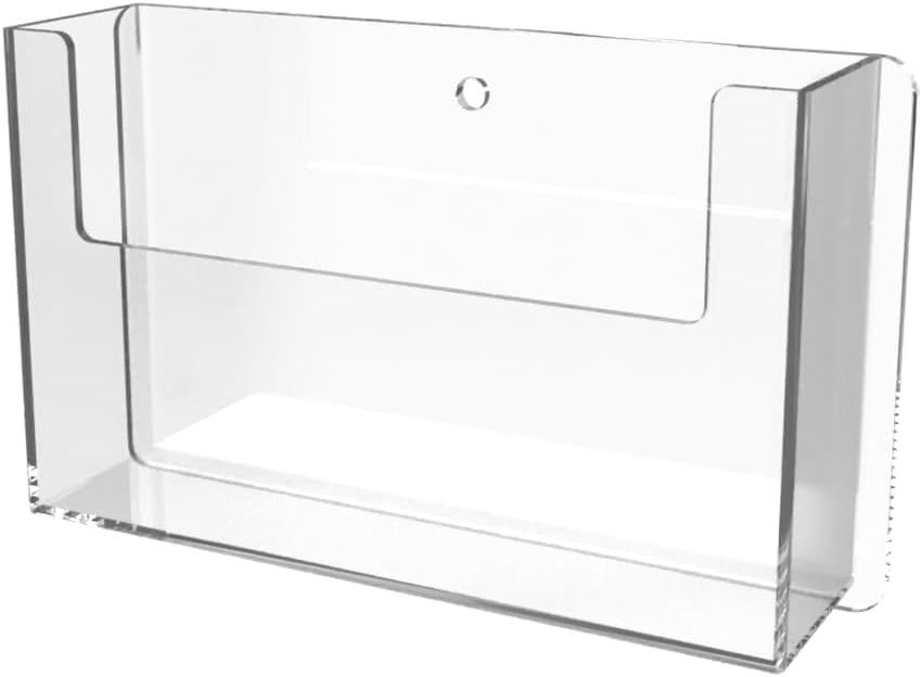 Postcard Holder Holds 6 Inch Wide by 4 Inch High Printed Media Wall Mount Horizontal