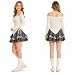 Erqiroc Women Coquette 2 Piece Outfit Off Shoulder Top and Ruffle Mini Skirt Set Y2K Kawaii Clothes Lolita Cute Going Out (Set,Medium)