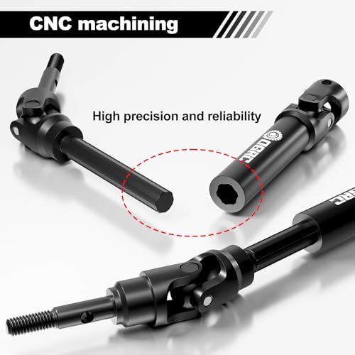 OGRC Front and Rear CVD U-Joint Steel Driveshaft for Traxxas Slash/Stampede/Hoss/Rustler VXL 4X4 Platinum Ultimate Update Parts 1/10 RC Truck Upgrades Parts Replace #6851#6852 - Thumbnail 3