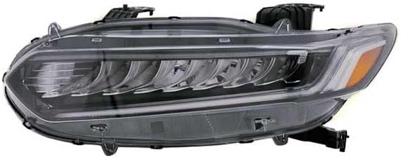 Compatible with 18-20 Accord Touring Sedan Front LED Headlight Headlamp Head Light with Bulb Left Driver Side