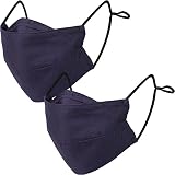 BASE CAMP Reusable Cloth Dust Face Masks 100% Cotton Washable Adjustable Breathable Fabric Mask with