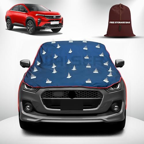 Image of WALSER Spike Car Cover for Tata Curvv | Anti-Climb Nail Guard for Dogs & Monkeys | Protects Bonnet, Roof & Dicky | UV, Dust & Snow Protection | Spike Cover with 4 Adjustable Hook