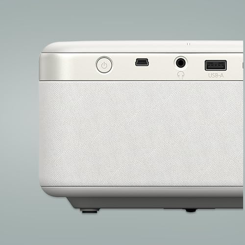 Epson EF-21W Mini Smart Laser Projector | Projecteur Vidéo Portable Full HD, 1920 x 1080p, Haut-Parleur Bluetooth 5W, Projection au Mur, au Sol ou au Plafond, 1000 Lumens, Google TV | 150", Blanc