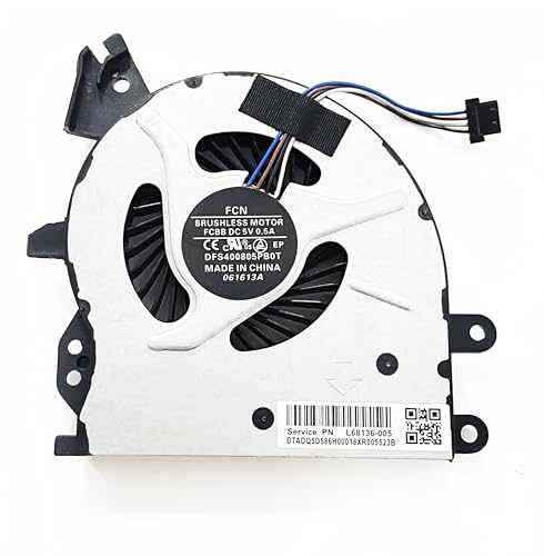 Fleshy Leaf CPU Cooling Fan Replacement for HP ProBook 450 G4 455 G4 470 G4 NS65B00-15M23 905774-001 4-pin