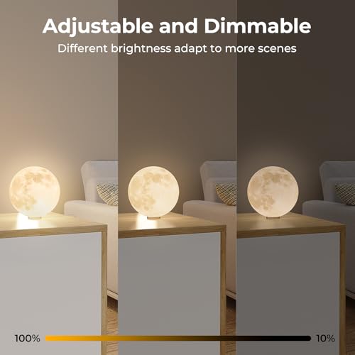 Image of Puck Lights 5V Single USB Powered,RGB Color Temperature Adjustable & Dimmable Under Cabinet Light,3D Printer LED Lamp Kit for Cabinet,Wardrobe,Showcase 2 Pack