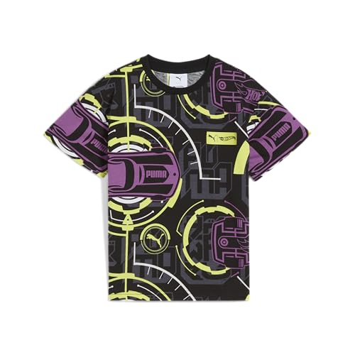 Image of PUMA boys Short Sleeve Cotton Graphic T-shirt, Crewneck