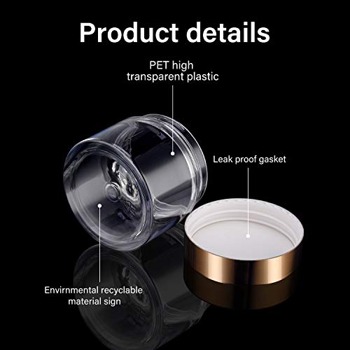 16 Pieces Round Clear Leak Proof Plastic Container Jar with Lid Plastic Slime Jar Empty Slime Storage Container… - Image 5