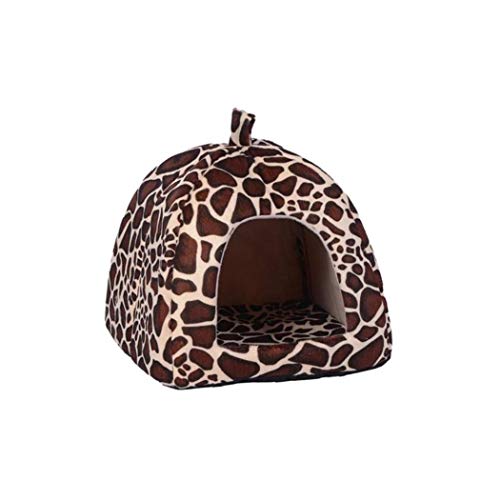 Nido Casa Del Animal Doméstico Del Animal Doméstico Y Sofá Cama Antideslizante Del Gato Del Perro Caliente Suave Rayas De La Cebra De La Perrera Plegable Invierno Suave Acogedor Saco De Dormir Cover