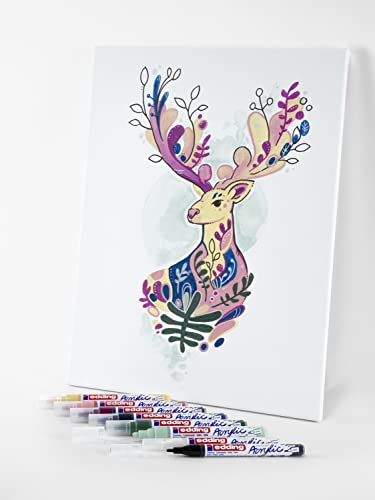 Acrylstifte Edding Start Easy Set, wasserfest in fein und medium