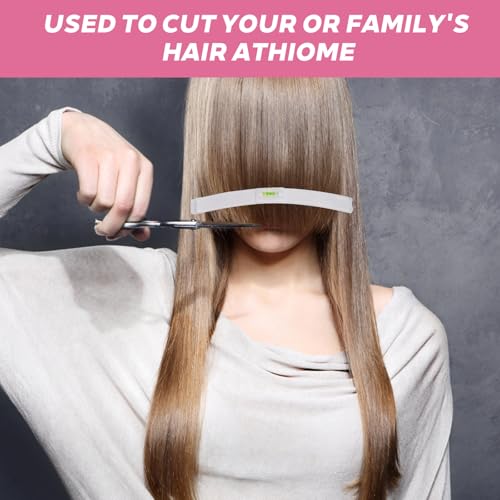10Pcs Hair Cutting Tool, Hair Cutting Kit with Split End Trimmer, DIY Home Hair Styling Set for Layers, Bangs, Ends, Durable Plastic Hair Tools for Women, Men, Kids, Includes Clips, Combs & Sponge - Image 6