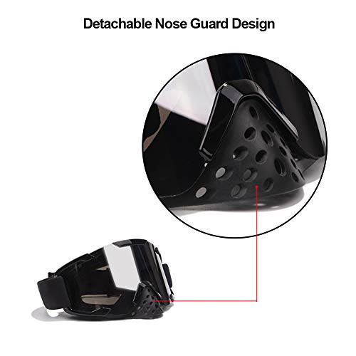 4-Fq Pu Resin Windproof Dustproof Motocross Goggles Crg Sport Scratch Resistant Dirt Bike Goggles Adult Motorcycle Goggles Atv Goggles Riding Goggles Wrap Goggles Ski Goggles Protective Safety Glasses #TOP2