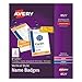 LANYARD-STYLE BADGE HOLDER W/LASER/INKJET INSERTS, TOP LOAD, 4.25 X 6, WE, 75/PK