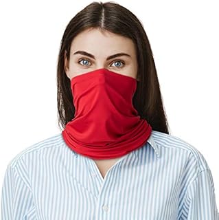 LUNGEAR Bandana Neck Gaiters Multifunction Headwear Elastic Tube Scarf Face Shield Headband Snood UV Resistence for Outdoors Sports