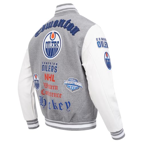 Image of Pro Standard Mens NHL Old English Varsity Jacket