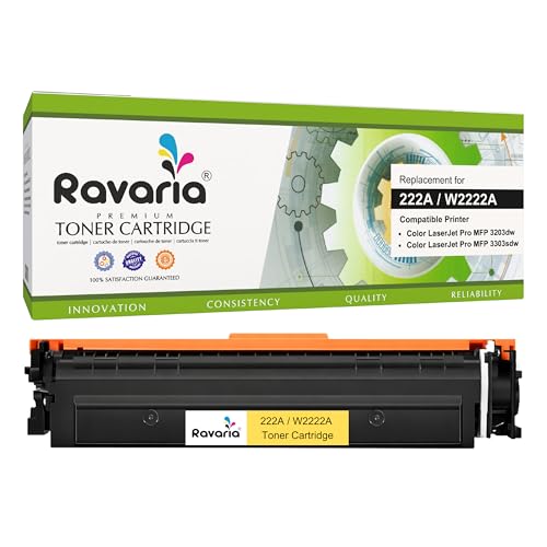 Image of 222A Compatible Toner Cartridge (with New Chip) for HP W2222A Replacement for HP Color LaserJet Pro MFP 3203dw 3303sdw Printer (222A Toner Yellow (W2222A)