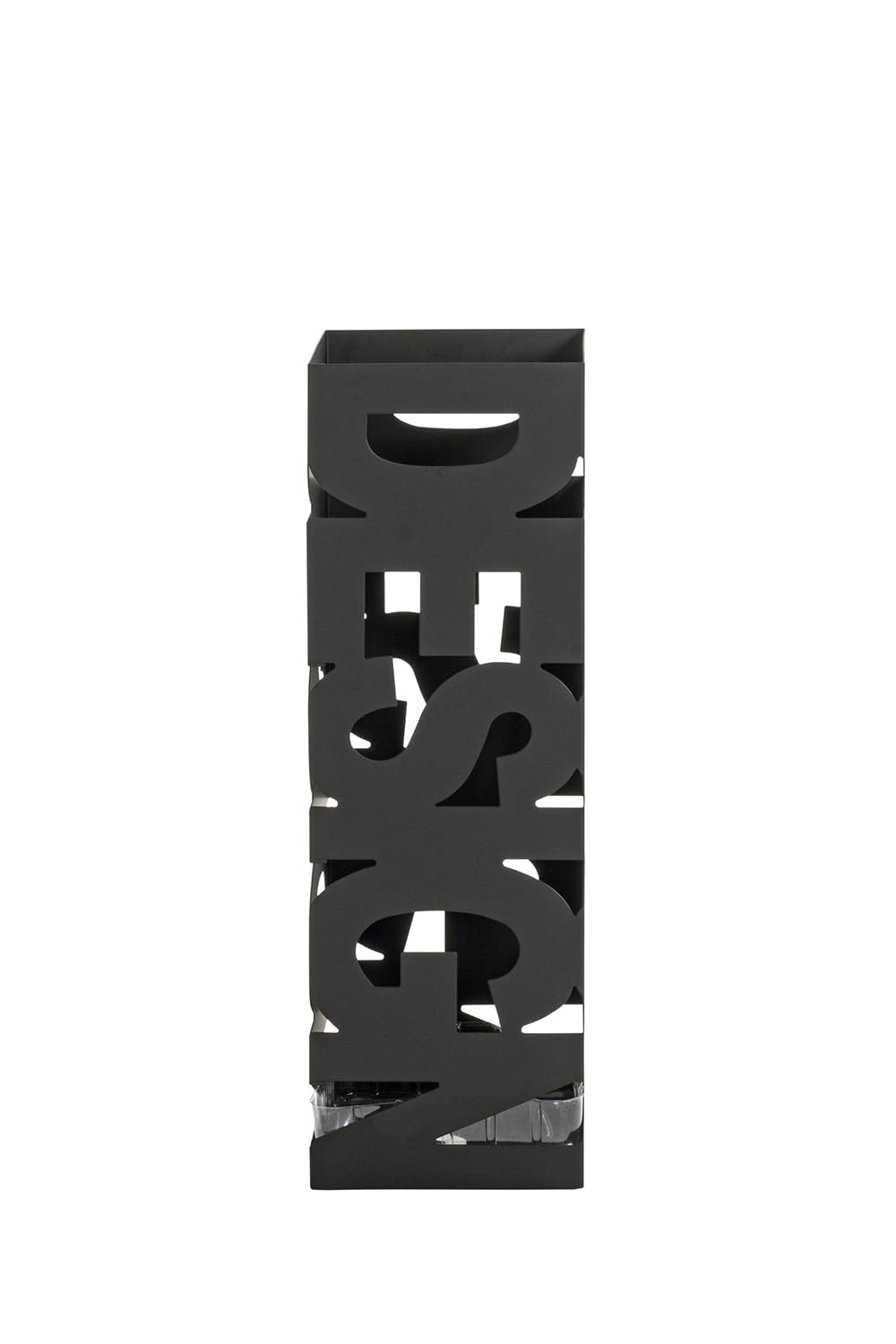 HAKU Portaombrelli Nero, Metallo - Dim. L 16 cm x A 48 cm x P 16 cm, Stile Moderno