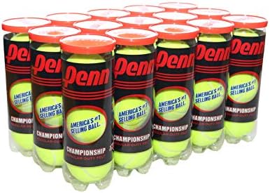 Penn Championship Tennis Balls - Regular Duty Felt Pressurized Tennis Balls - 15 Cans, 45 Balls