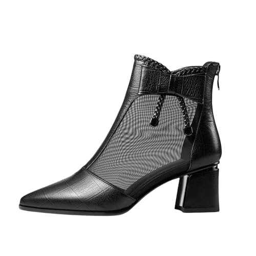 Genérico Zuecos Sanitarios Caminar Round Slipon Shoes Toe Breathable Women's Sandals (Black, 36)