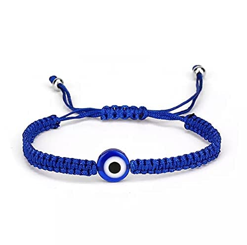 Pingyongchang Braided Evil Eye Bracelet For Teen Girls Women Handmade Thread String Luck Amulet Wish Bracelet Strand Protection Family Jewelry-4Pcs A #TOP4