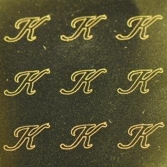 Amazon Nameネイルシール アルファベット イニシャル 大文字ゴールド ｋ 1シート9枚入 Mmilly シール ステッカー 通販