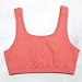 Sujetador deportivo Figuera de algodón orgánico para mujer, Mujer, 022Z_L__CO301, coral, large