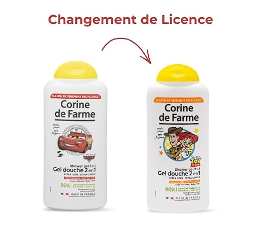 Corine de Farme Gel Douche Extra Doux Cars Disney Gel Lavant 2 En 1 Corps et Cheveux pour Enfant Formule Peau Sensible Clean Beauty ne Pique pas les Yeux Flacon Recyclable 300ml - vue 9