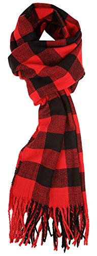 Yateen Classic Cashmere Feel Winter Plaid Scarf
