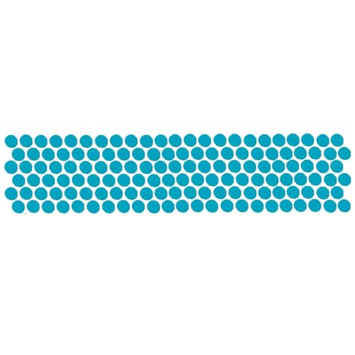 Image of Comet Busters Round Velvet Bindi for Women (BF-1) (Blue-6mm) (Pack of 10)