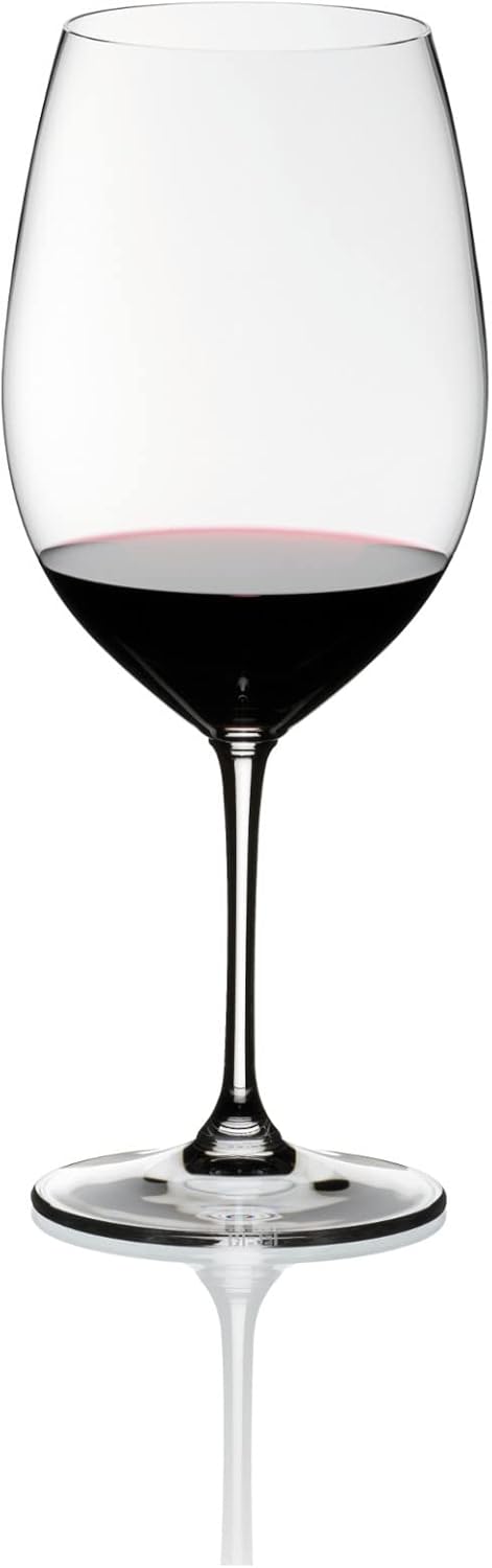 Riedel Vinum Cabernet Sauvignon/Merlot (Bordeaux) Glass (2-Pack) with Large Microfiber Polishing Cloth Bundle (2 Items)