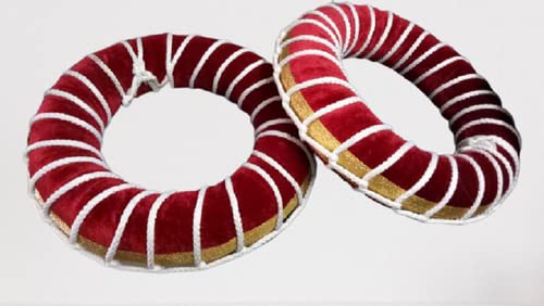 of Tabla Ring Tabla Cushion & Cover for Bayan| Tabla Ring Set+Polypropylene Guitar Strap, Pink