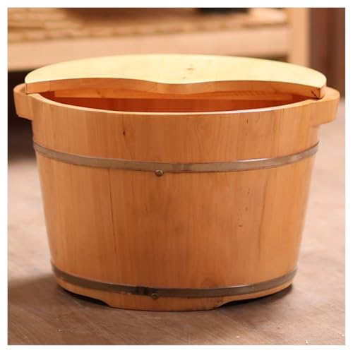 Spa de pies de madera con barril para pedicure 26 cm alto miniatura 3