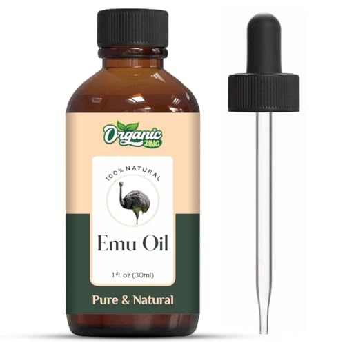 Image of Organic Zing Emu (Dromaius Novaehollandiae) Oil | Pure & Natural Carrier Oil for Skincare, Hair Care & Massage- 30ml /1.01fl oz