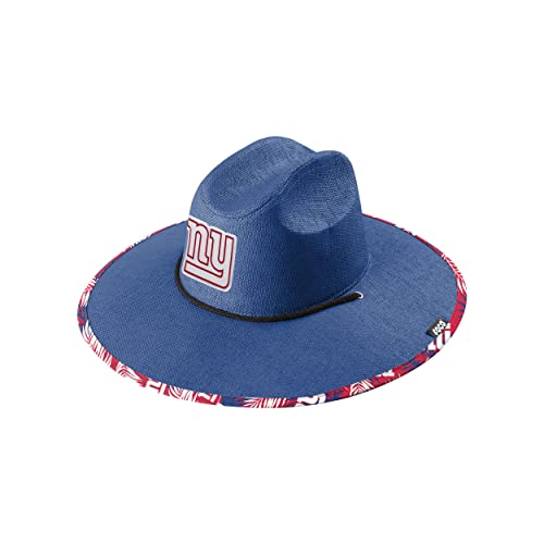 Image of FOCO Men's NCAA College Team Logo Floral Straw Sun Hat