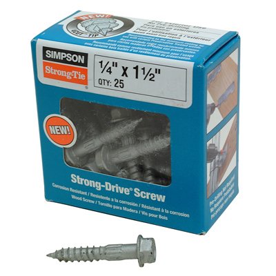 さり Simpson Strong Tie SDS25112-R25 1.5 in. Strong Drive SDS