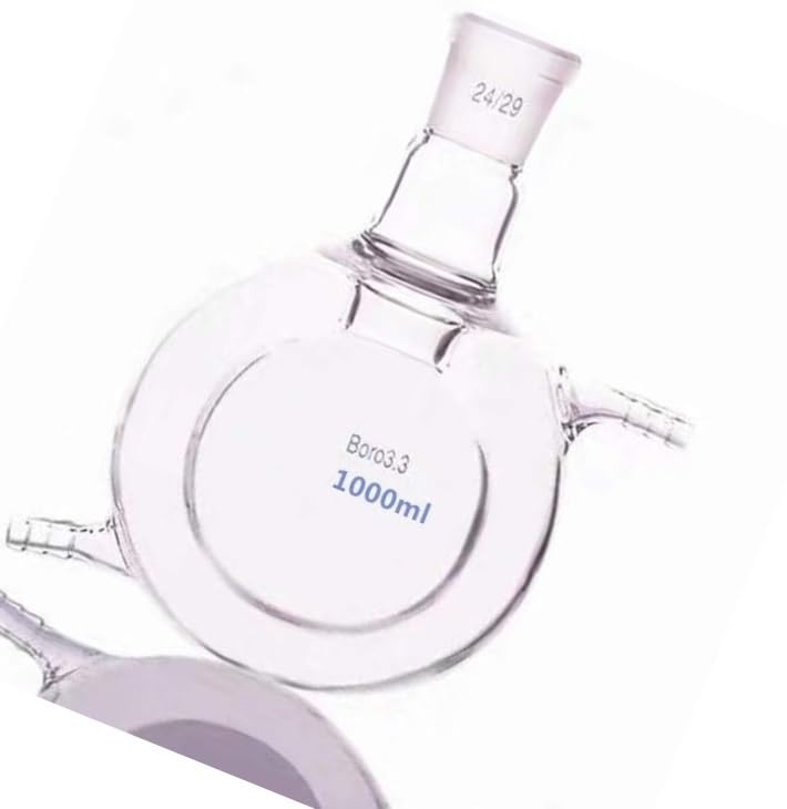 500 ml 1000 ml laboratoryjny dwuwarstwowy reaktor w kolbie szklanej z płaszczem - zlewka ze szkła borokrzemianowego o wysokiej zawartości ze złączem 24/29(1000ml)