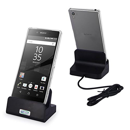 Image of Xperia Z5 Charging Dock Cradle for Sony Xperia Z5 / Z5 Compact / Z5 Premium - Desktop Sync & Charge Stand, Phone Charging Station Holder