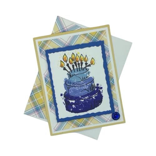 Birthday Card, Handmade Birthday Card, Birthday Candle Card, Card for Mom, Birthday Card for Coworker, Birthday Cake Card, Birthday