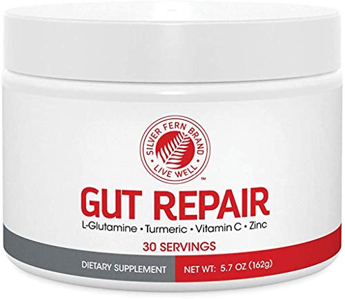 Gut Repair - Digestive Health Supplement Powder - L-Glutamine, Curcumin, Zinc & Ascorbic Acid Blend