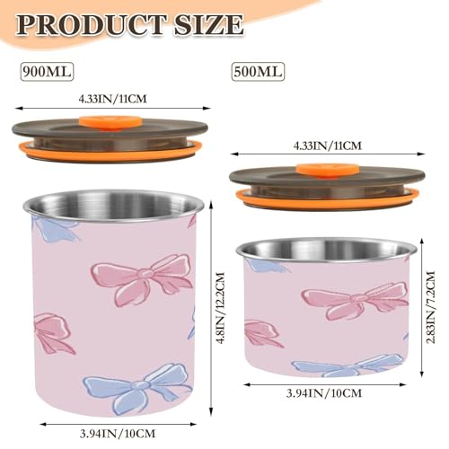 ATTX Lata para Café de Acero Inoxidable 900 ml con Tapa Hermética miniatura 2