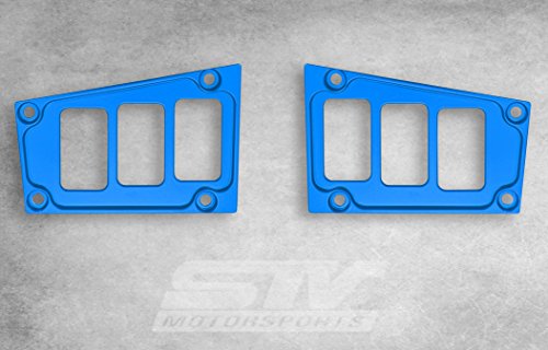 STV Motorsports Custom Blue Aluminum Dash Panel for 2017 POLARIS RZR XP 1000 RIDE COMMAND EDITION with 6 switch openings – MADE 100% in USA