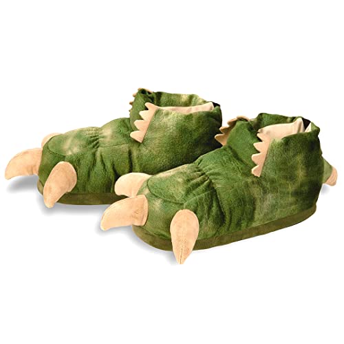 Pantufa 3D Patas Dinossauro, Importway, Verde, Médio
