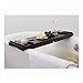 Produktbild LJJOO Badewanne Tablett Bamboo Badewanne Caddy Tablett mit erstreckenden Seiten, einstellbare Leseständer, Tablet-Halter, Handy Slot, Weinglas Slot Badutensilien